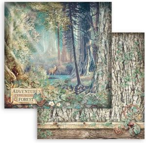 Комплект дизайнерска хартия - Magic Forest - 10 двустранни листа