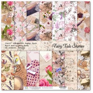 Комплект дизайнерска хартия - Fairy Tale Stories - 14 листа