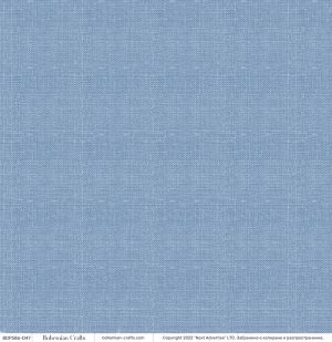 Комплект дизайнерска хартия -  Blue and Brown Basic - 12 листа
