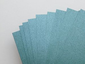 Перлен ленен картон - Pine  Green - А5 - 10 листа