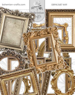 Комплект изрязани елементи - Baroque frames - 36 бр.