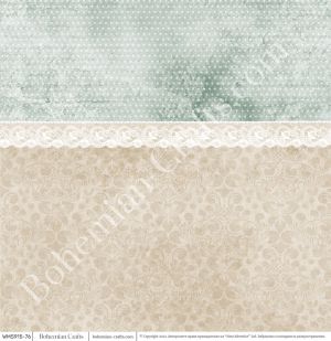 Комплект дизайнерска хартия - Wedding magnolias Basic - 10 листа