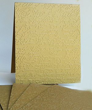 Перлени заготовки за картички с релеф - Злато - 6 бр.