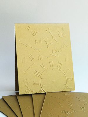 Перлени заготовки за картички с релеф - Злато - 6 бр.