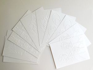 Перлени картони за картички с релеф - Зима -10 бр. - 10,50 х 14,50 см