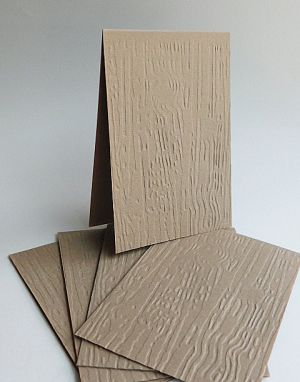 Релефни Заготовки за картички- Дървесна кора - 5 бр.