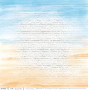 Комплект дизайнерска хартия - Sea blue summer Basic - 10 листа