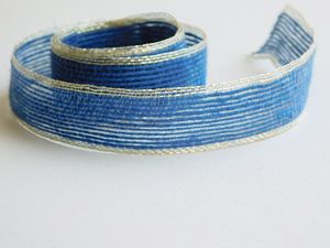 Зебло - Тъмно синьо със златен ръб - 1,00 м