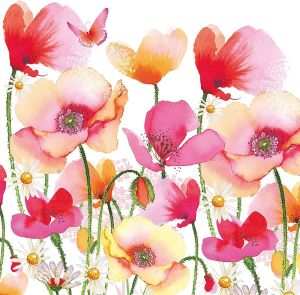 Салфетка Aquarell Poppies & Daisies 1331922
