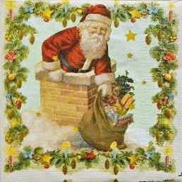 Пакет Салфетки Santa in Chimney 3331076