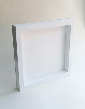 Бяла 3D дълбока Рамка - 25,00 х 25,00 х 3,50 см