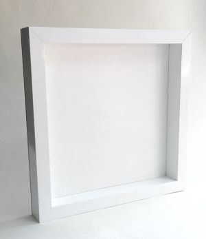 Бяла 3D дълбока Рамка - 25,00 х 25,00 х 3,00 см