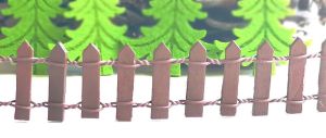 Декоративна ограда - Кафяво - 90 см.