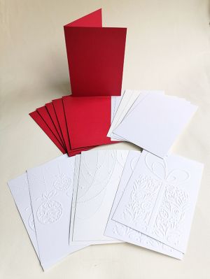 Комплект за  картички - Класическа Коледа - 18 бр. - 10,00 х 14,50 см