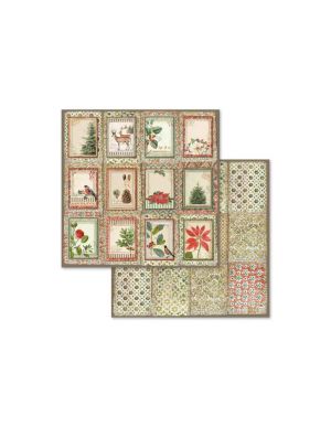 Комплект дизайнерска хартия - Winter Botanic - 10 двустранни листа