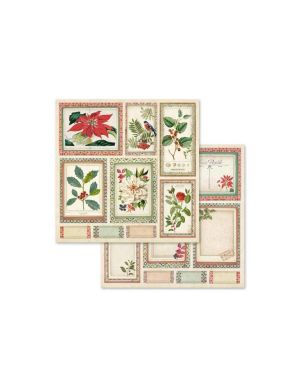 Комплект дизайнерска хартия - Winter Botanic - 10 двустранни листа