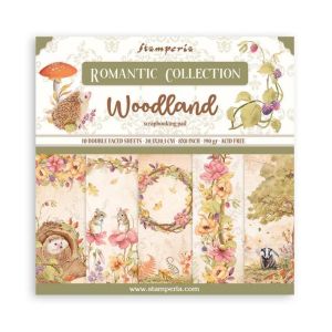 Комплект дизайнерска хартия -Woodland - 10 двустранни листа