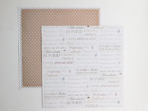 Комплект дизайнерска хартия - Nina - 24 двустранни листа