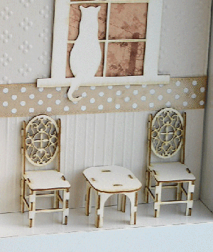 3D елементи за миниатюра - Два стола