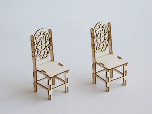 3D елементи за миниатюра - Два стола