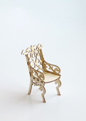 3D  елементи за миниатюра - Кресло 