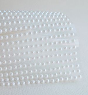 Полусферични перли - Бяло- 567 бр.