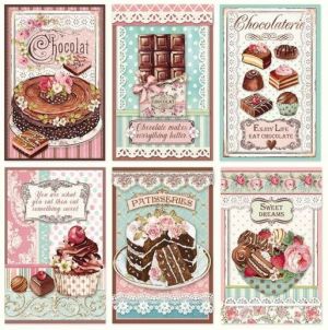 Kомплект за картички - Chocolate - 16 части