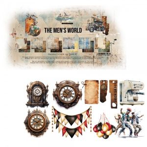 Комплект дизайнерска хартия - THE MEN'S WORLD - 6 двустранни листа