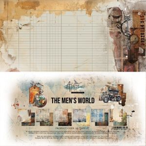 Комплект дизайнерска хартия - THE MEN'S WORLD - 6 двустранни листа