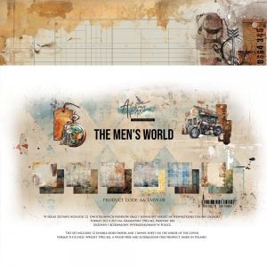 Комплект дизайнерска хартия - THE MEN'S WORLD - 12 двустранни листа