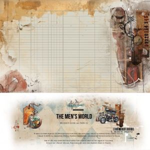 Комплект дизайнерска хартия - THE MEN'S WORLD - 24 двустранни листа