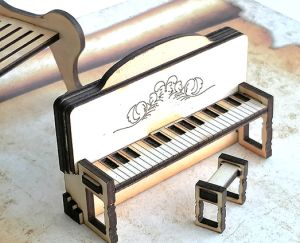 Серия Музикални инструменти - Пиано със столче