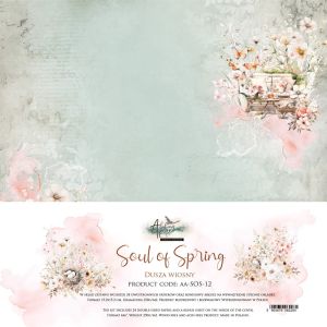 Комплект дизайнерска хартия - SOUL OF SPRING - 24 двустранни листа