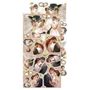 Комплект дизайнерска хартия - A DAY TO REMEMBER Wedding - 18 листа