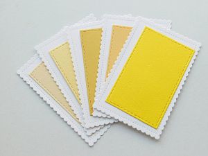 Рамки с жълти основи -  10 елемента