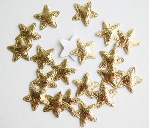 Брокатени звездички Злато - 20бр