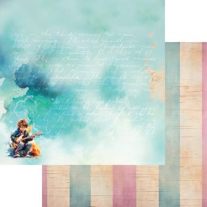 Комплект дизайнерска хартия - HAPPY TIME - 6 листа