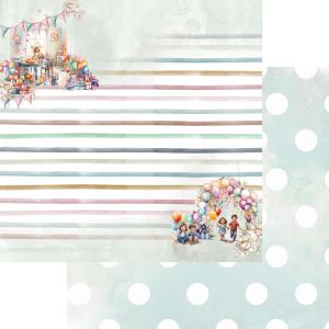 Комплект дизайнерска хартия - HAPPY TIME - 6 листа