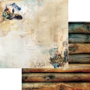 Комплект дизайнерска хартия - WHISPERS OF THE MOUNTAINS - 12 листа