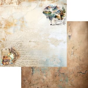 Комплект дизайнерска хартия - WHISPERS OF THE MOUNTAINS - 12 листа