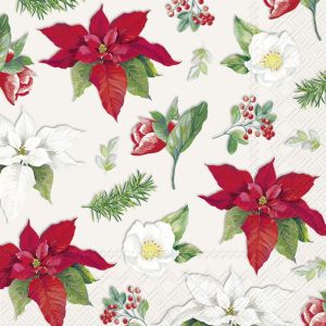 Салфетка CHRISTMAS FLORALS ALLOVER 1016690