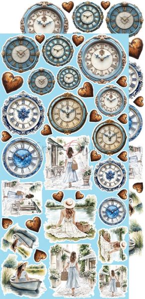 Комплект дизайнерска хартия с елементи за изрязване - Summer Adventures MIX - 18 листа