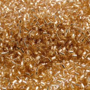 Стъклени Мъниста за нанизване - Злато - 2 мм / 10 гр