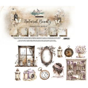Комплект дизайнерска хартия - Natural Beauty - 6 двустранни листа