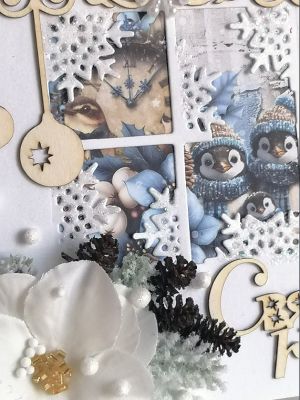 Картичка Свята нощ - 10,50 х 11,50  см