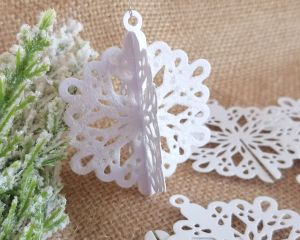 3D Снежинки висулки - 3 броя