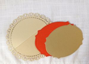 Перлени Заготовки Rocking Lace - Златно и Червено - 3 бр.