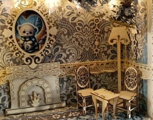 3D елементи за миниатюра - Рамка за картина с основа