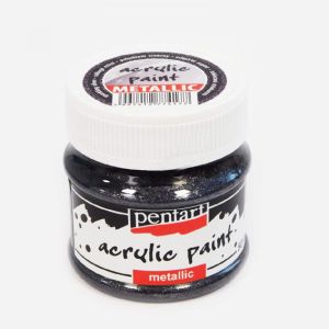 Акрилна боя металик - искрящо сребърен - 50мл.