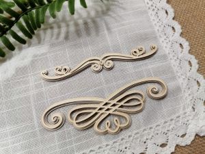 Многопластов Орнамент 3D - 12,50 х 4,00 см   и 12,50 х 2,00 - 2 бр.